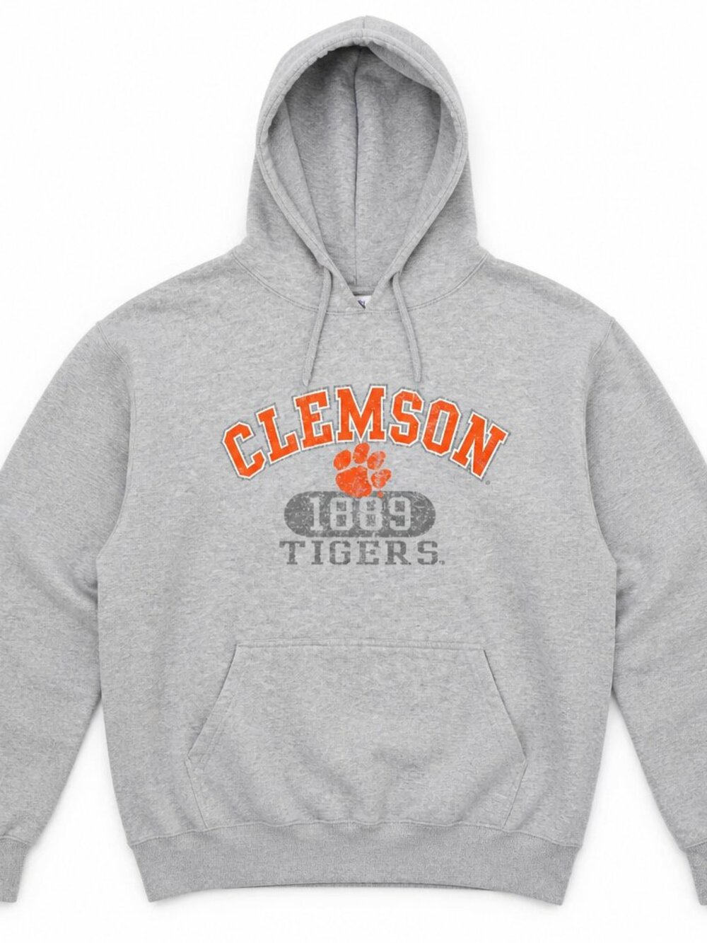Clemson Tigers Hoodie 1889 – Grey – Unisex Size XXL